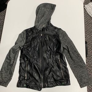 Faux leather jacket